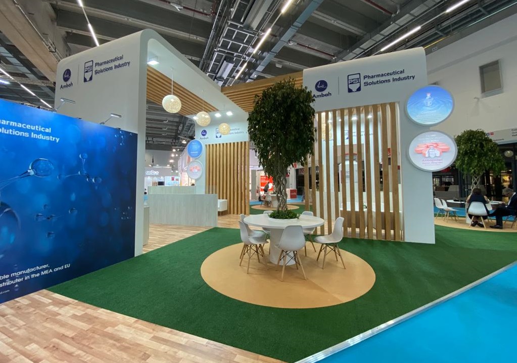 Exhibition booth for global
                                                            pharmaceutical conference
